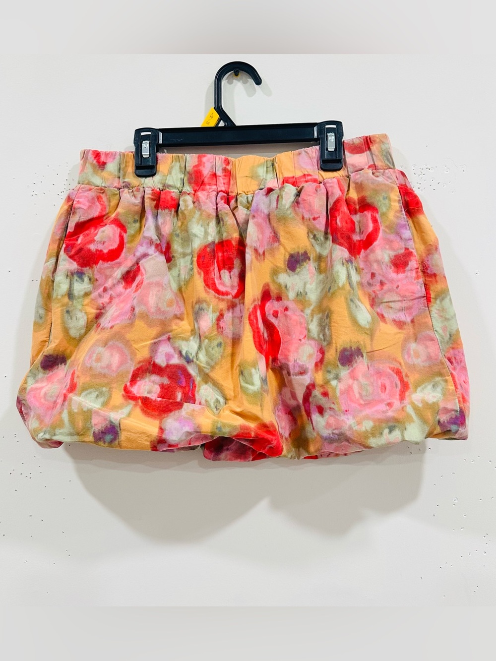 J Crew Bright Floral Mini Skirt Puffy Balloon Edge Monet Watercolor Pink Print 6